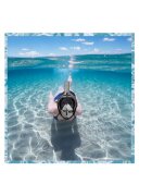 Redline Set snorkeling masca full face tub de respiratie sac de depozitare dopuri pentru urechi garnitura suplimentara suport pentru camera GoPro pliabila