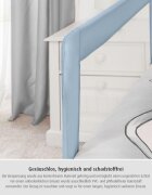 REER Bariera de protectie anticadere pat copii lungime 100 cm albastru-gri Sleepn Keep