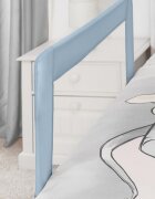 REER Bariera protectie anticadere pat copii lungime 150 cm albastru-gri Sleepn Keep XL 45111