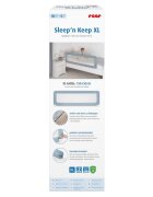 REER Bariera protectie anticadere pat copii lungime 150 cm albastru-gri Sleepn Keep XL 45111