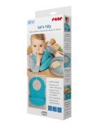 REER Bavetica reglabila din silicon moale cu buzunar colector Eatn Tidy Albastra 25033