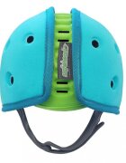 REER Casca protectie bebelusi cu spuma flexibila reglabila 7-24 luni albastra SafeHeadBaby Ladybird