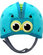 REER Casca protectie bebelusi cu spuma flexibila reglabila 7-24 luni albastra SafeHeadBaby Ladybird