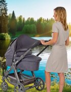 REER Copertina protectie solara carucior copii UV 50+ parasolar universal reglabil protectie vant si ploaie material elastic montare rapida ShineSafe