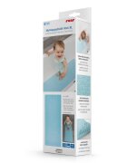 REER Covoras de baie antialunecare cu ventuze din cauciuc natural antibacterian dreptunghiular 97 x 36 cm albastru MyHappyBath Mat XL 76033