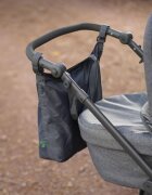 REER Geanta de cumparaturi Growing din plastic reciclat cu prindere pe carucior Gri