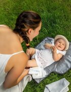 REER Geanta pentru scutece Growing cu aleza pentru bebelusi Gri