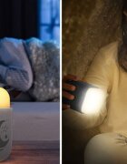 REER Lampa de noapte 2 in 1 SleepLight Gri deschis