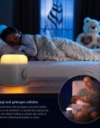 REER Lampa de noapte 2 in 1 SleepLight Gri deschis