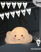 REER Lampa de veghe cu LED cu oprire cronometrata forma nor alba Lumilu Sweet Dreams Cloud