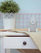 REER Lampa de veghe cu LED cu oprire cronometrata forma racheta gri Lumilu Sweet Dreams Rocket