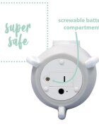 REER Lampa de veghe cu LED cu oprire cronometrata forma racheta gri Lumilu Sweet Dreams Rocket