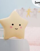 REER Lampa de veghe cu LED cu oprire cronometrata forma stea galbena Lumilu Sweet Dreams Star