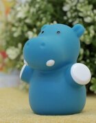 REER Lampa de veghe cu LED forma hipopotam albastru Lumilu Mini Zoo Hippo