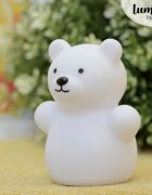 REER Lampa de veghe cu LED forma ursulet alba Lumilu Mini Zoo Bear