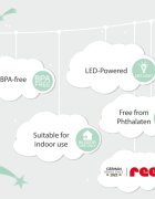 REER Lampa de veghe cu LED forma ursulet alba Lumilu Mini Zoo Bear