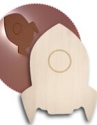 REER Lampa de veghe de perete cu led lumina reglabila si oprire cronometrata forma racheta Lumilu Silhouette Rocket