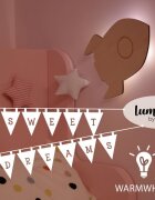 REER Lampa de veghe de perete cu led lumina reglabila si oprire cronometrata forma racheta Lumilu Silhouette Rocket
