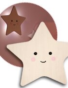 REER Lampa de veghe de perete cu led lumina reglabila si oprire cronometrata forma stea Lumilu Silhouette Star