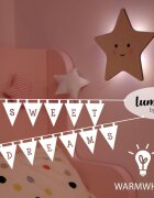 REER Lampa de veghe de perete cu led lumina reglabila si oprire cronometrata forma stea Lumilu Silhouette Star