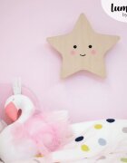 REER Lampa de veghe de perete cu led lumina reglabila si oprire cronometrata forma stea Lumilu Silhouette Star