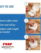 REER Organizator de cabluri cu protectie pentru copii CableGuard