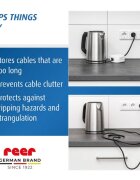 REER Organizator de cabluri cu protectie pentru copii CableGuard