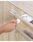 REER Pachet economic 4 incuietori magnetice pentru sertare si usi de dulapuri 51020