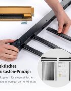 REER Poarta de siguranta Basic Black de perete reglabila 63-106 cm