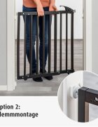 REER Poarta de siguranta Basic Black de perete reglabila 63-106 cm