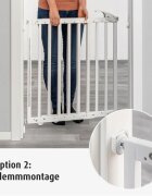 REER Poarta de siguranta Basic White de perete reglabila 63-106 cm