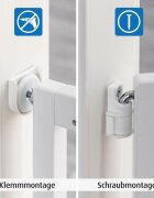 REER Poarta de siguranta Basic White de perete reglabila 63-106 cm