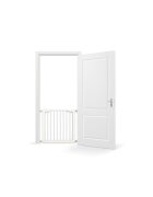 REER Poarta de siguranta pentru copii 75-81 cm extensibila metal alb Guardino