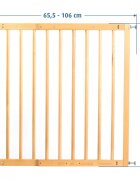 REER Poarta de siguranta Wood de perete reglabila 655-106 cm