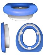 REER Reductor scaun toaleta pentru copii buretat ergonomic portabil 28 x 29 cm albastru