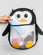 REER Saculet din plasa pentru jucarii de baie prindere cu ventuze My Happy Pingu
