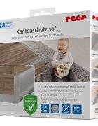 REER Set 2 benzi de protectie universala din spuma poliuretan pentru muchii si colturi gri 2 x 1 m