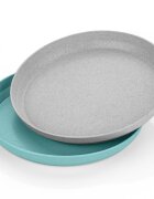 REER Set 2 farfurii Growing Plate bluegrey