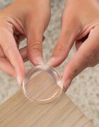 REER Set 4 protectii universale pentru colturi din plastic transparent cu banda adeziva rezistente la muscaturi fara PVC 82049