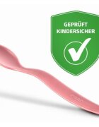 REER Set 5 lingurite hranire bebelusi flexibile cu maner anatomic 3+ luni BabySpoon 23022
