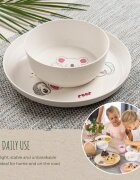 REER Set 5 piese Growing vesela pentru mancarea copiilor din materiale naturale