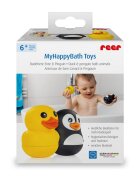 REER Set jucarii de baie din silicon pentru bebelusi MyHappyBath Toys 6+ luni