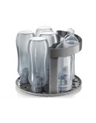 REER Sterilizator biberoane cu abur fierbinte capacitate 6 biberoane gri VapoMat S 36021