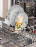REER Sticla de baut cu pai din otel inoxidabil 350ml alb-crem