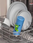 REER Sticla de baut cu pai din otel inoxidabil 350ml albastru