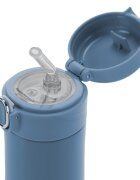 REER Sticla de baut cu pai din otel inoxidabil 350ml albastru