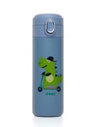 REER Sticla de baut cu pai din otel inoxidabil 350ml albastru