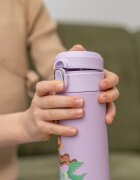 REER Sticla de baut cu pai din otel inoxidabil 350ml violet