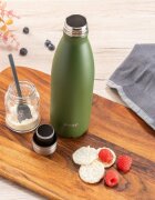 REER Sticla termoizolanta din otel inoxidabil vidat Colour 500 ml verde