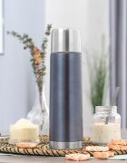 REER Sticla termos din otel inoxidabil vidat Colour 450 ml gri